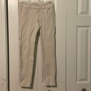 Old Navy pixi mid rise khaki stretch pants 0